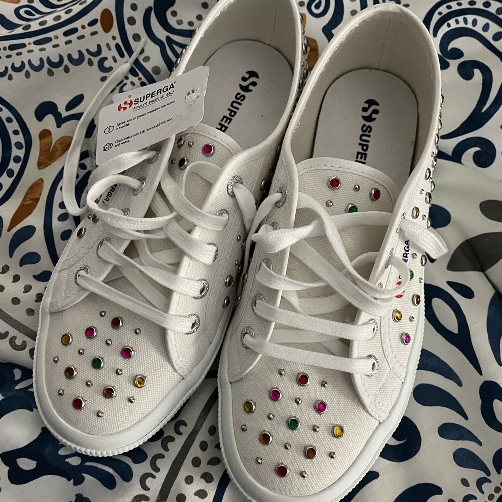 Superga Rhinestone Sneakers!